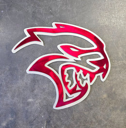 Dodge Hellcat Metal Wall Art