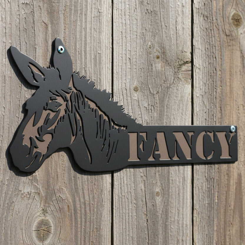 Donkey Address & Name Sign