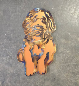 Golden Doodle Metal Wall Art