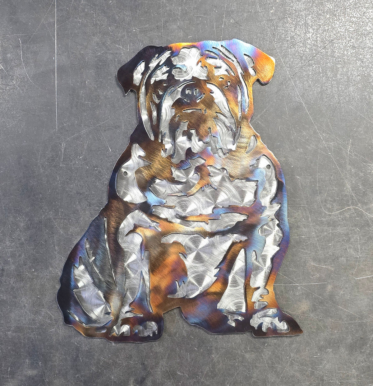 Bulldog Metal Wall Art