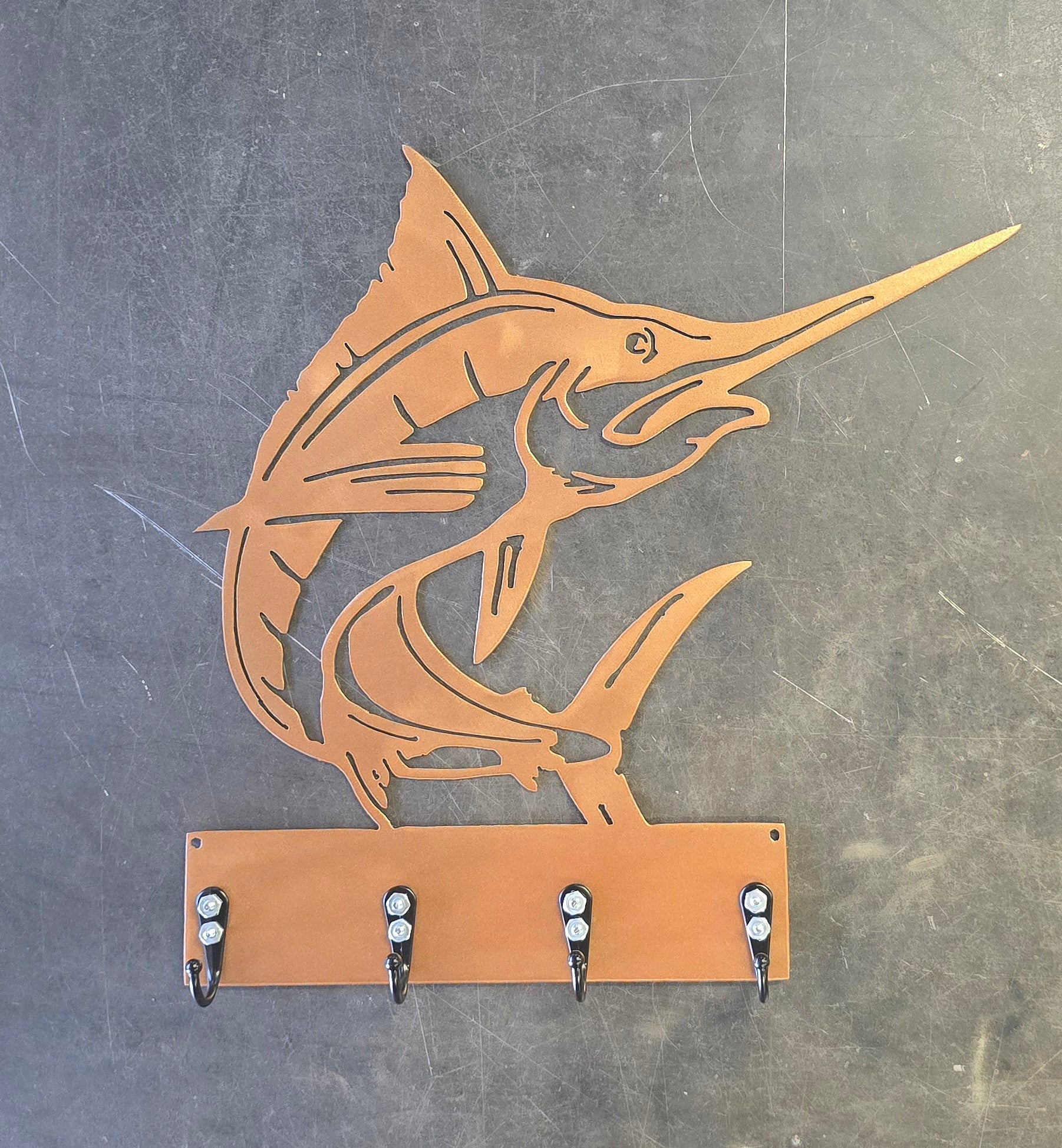 Blue Marlin Key & Leash Hanger #1