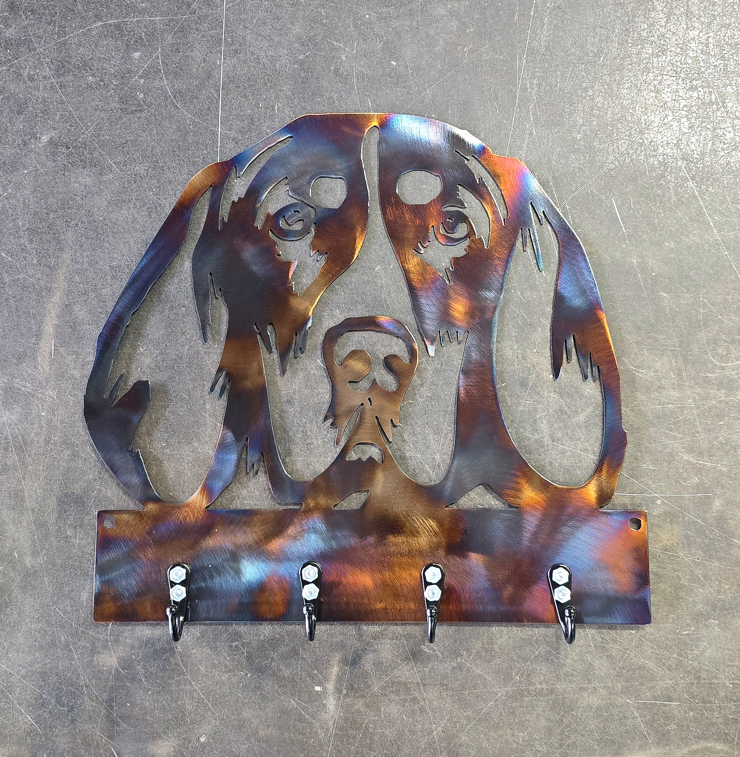 Coonhound Blue Tick Key & Leash Hanger