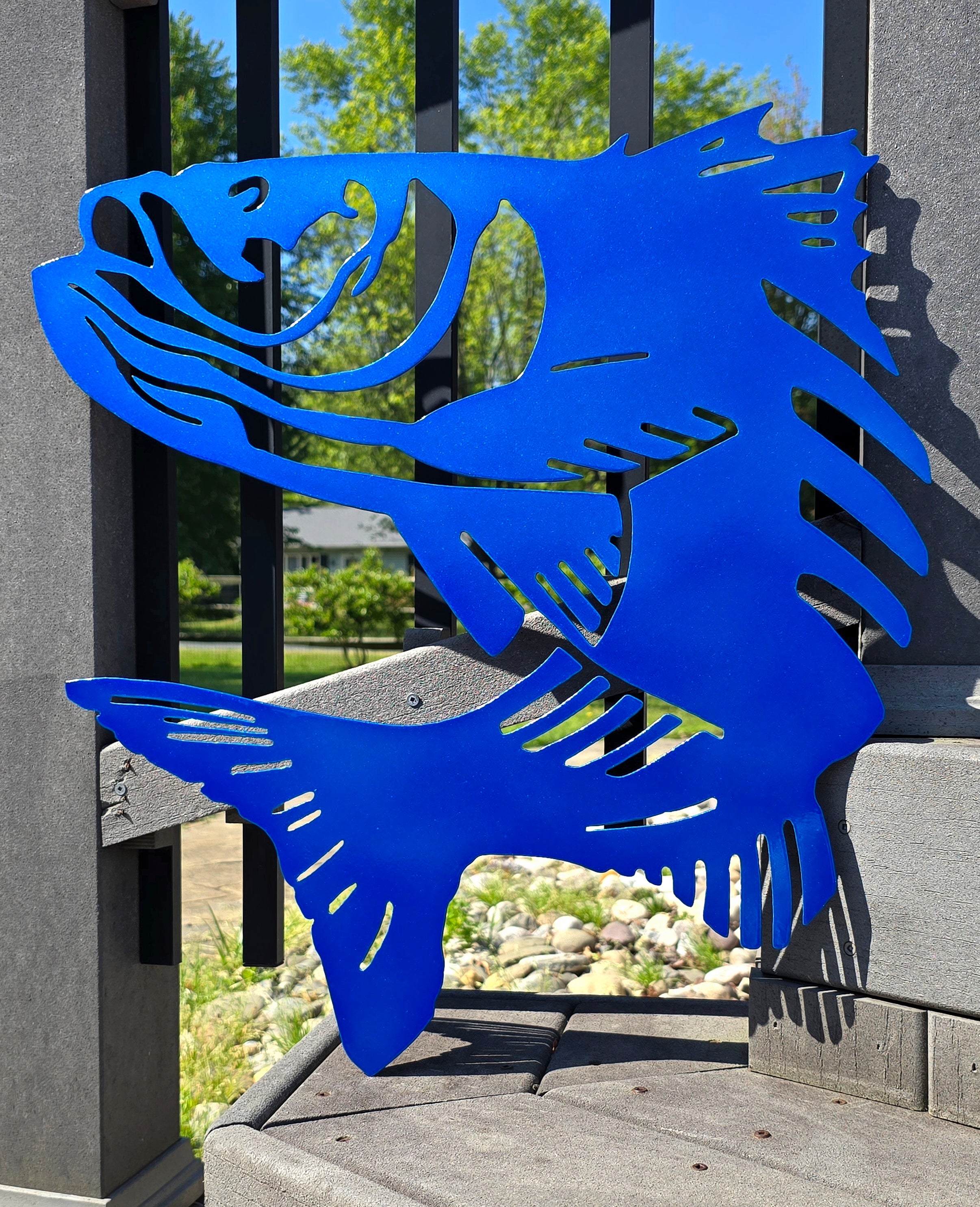 Striped Bass (Rockfish) Metal Wall Art #1