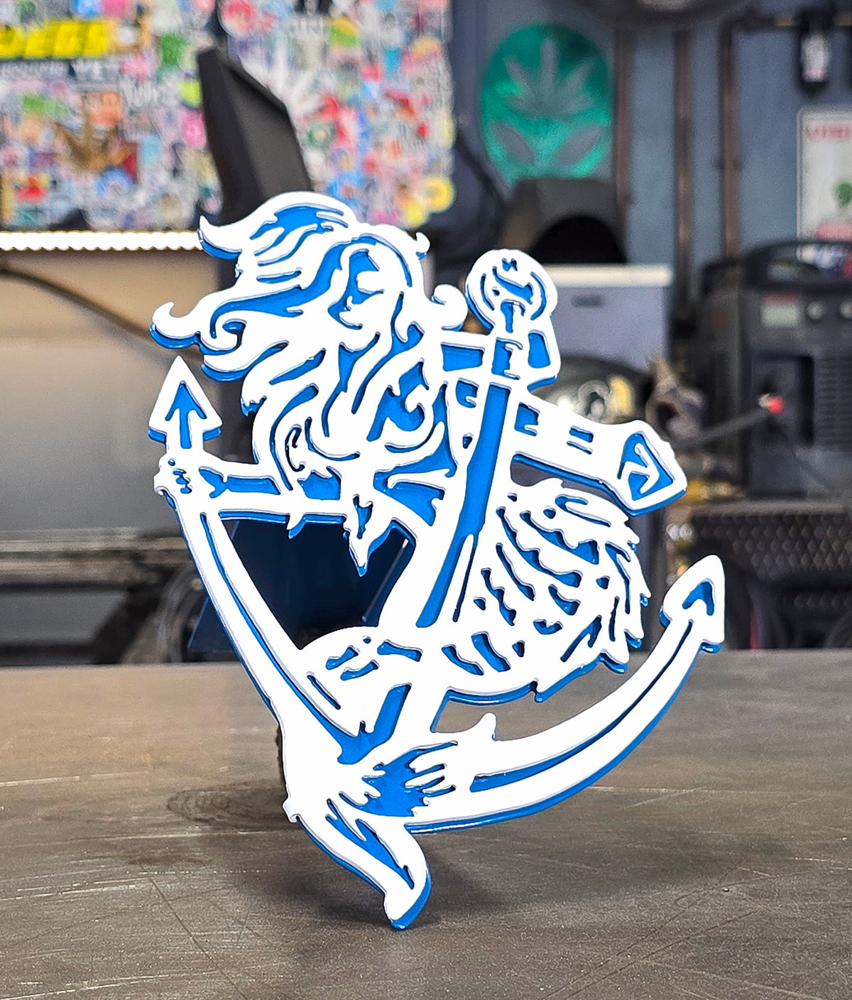 Mermaid Metal Hitch Cover