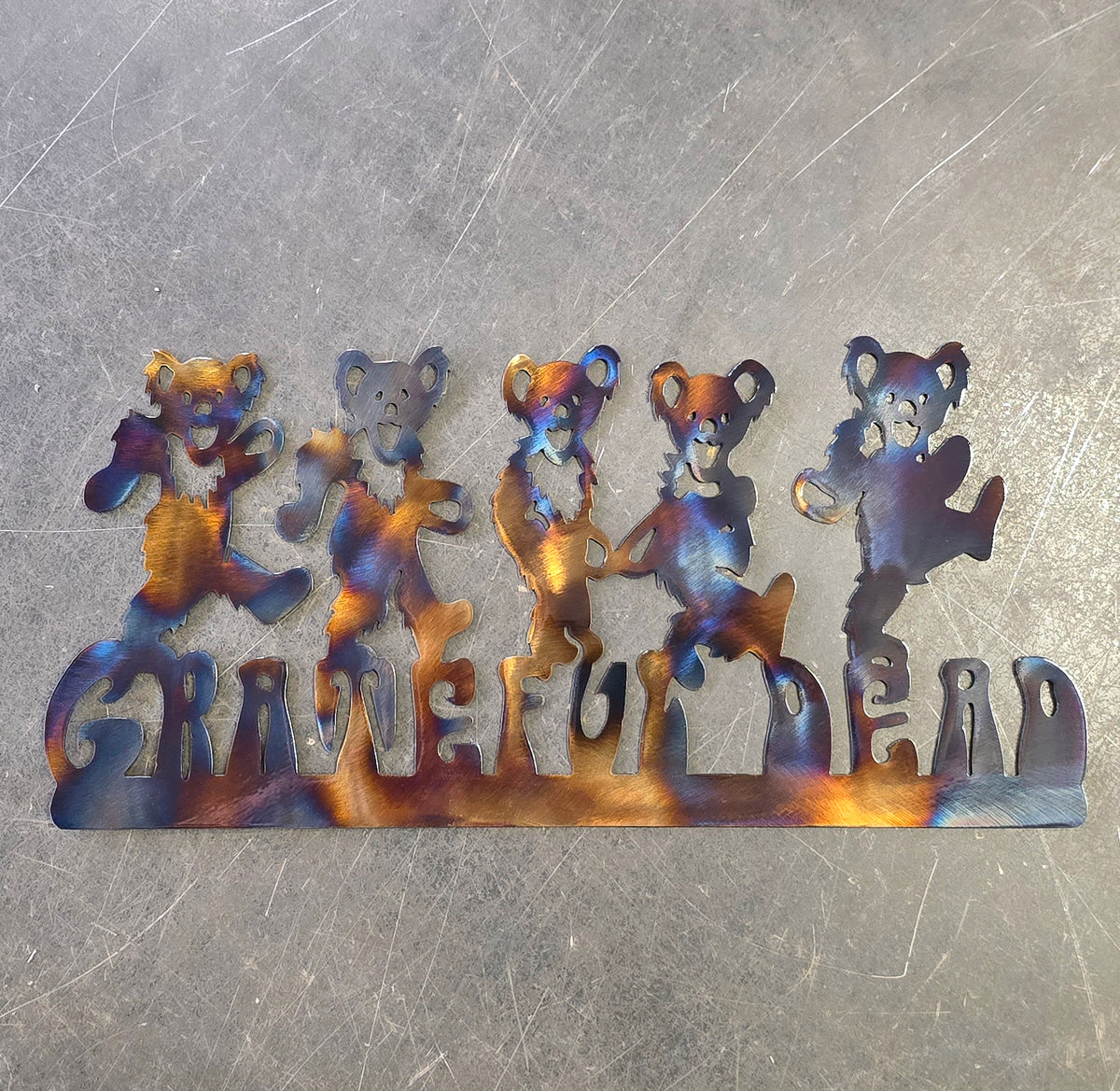 Dancing Bears Metal Wall Art