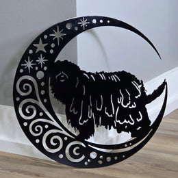 Bergamasco Moon Metal Wall Art