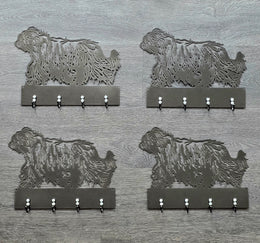 Dog silhouette hook hangers by Elite Metalworking
