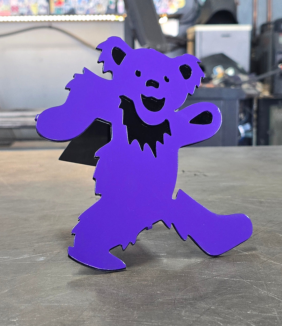 Dancing Bear Metal Hitch Cover