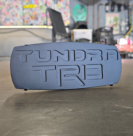 Toyota Tundra TRD Hitch Cover made from powder coated steel