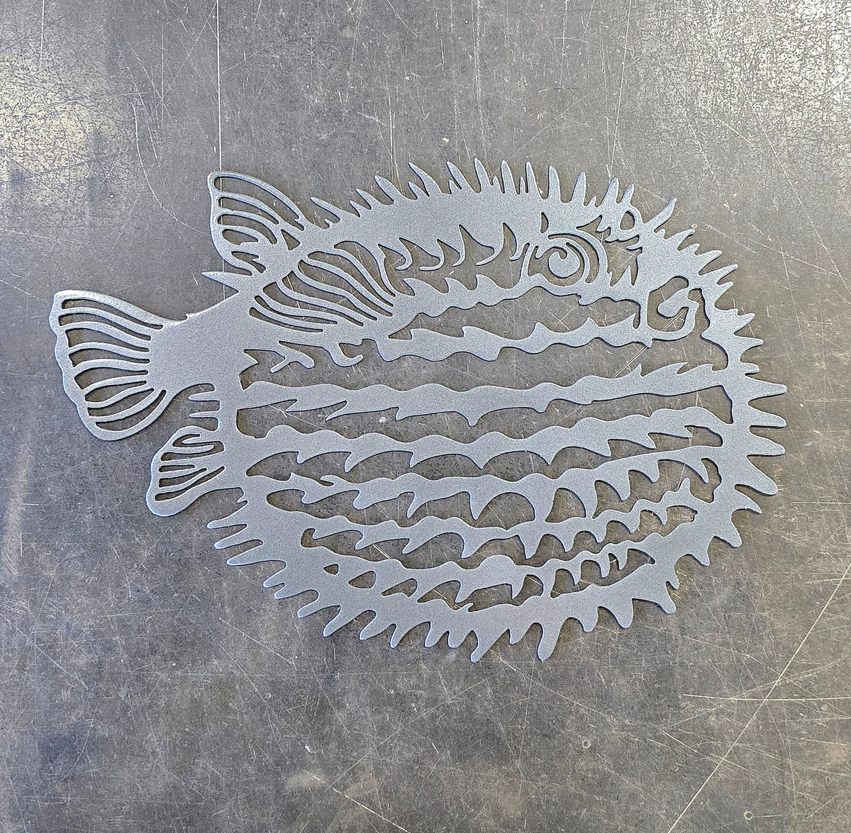 Pufferfish Metal Wall Art
