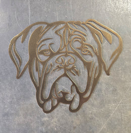 Dogue de Bordeaux Metal Wall Art