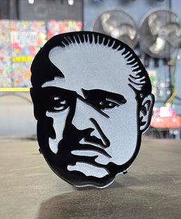 Mobster Metal Hitch Cover made from powder coated steel