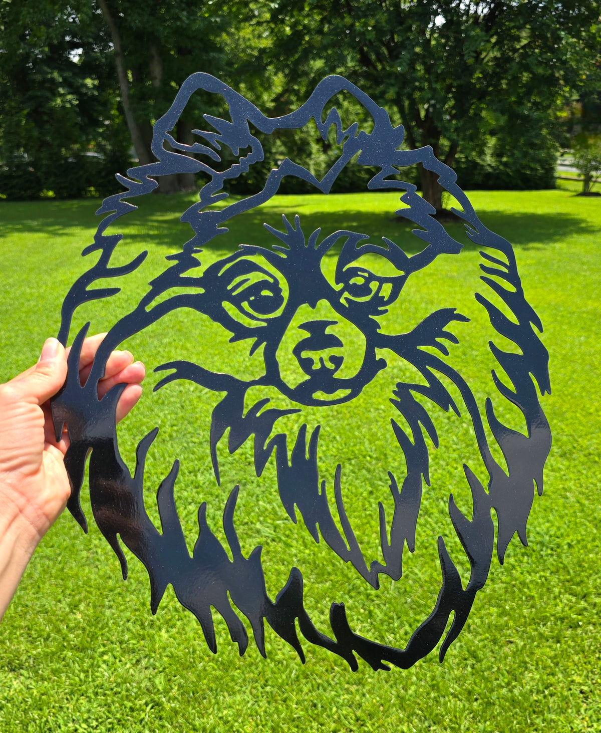 Pomeranian Metal Wall Art