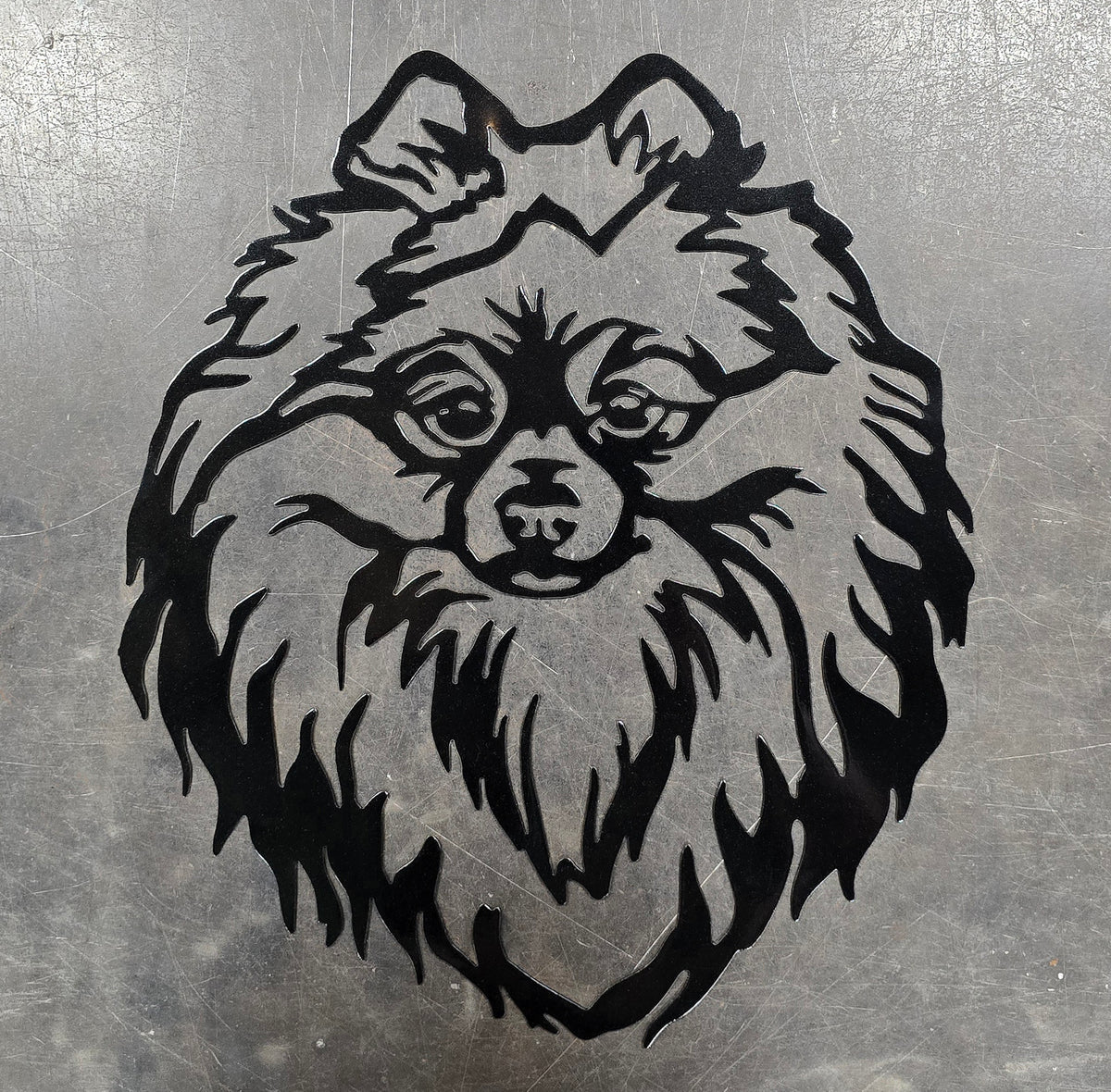 Pomeranian Metal Wall Art