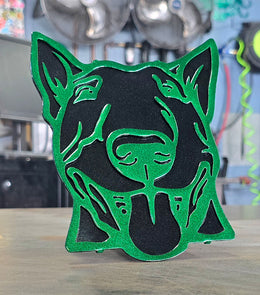 Bull Terrier Metal Hitch Cover