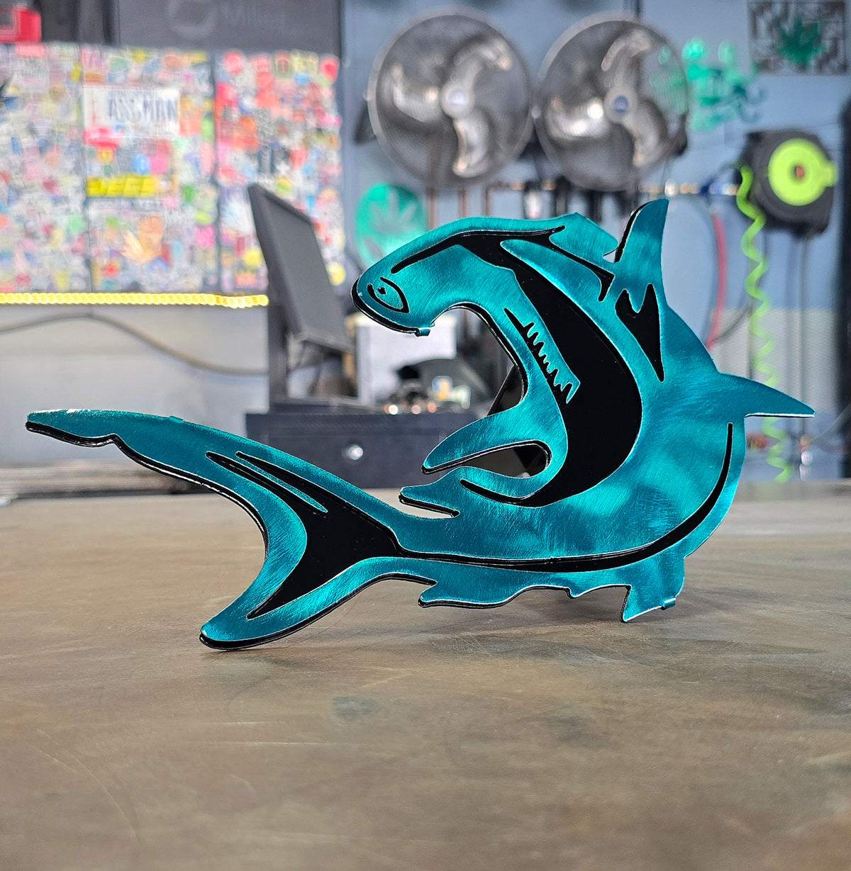 Hammerhead Shark Metal Hitch Cover