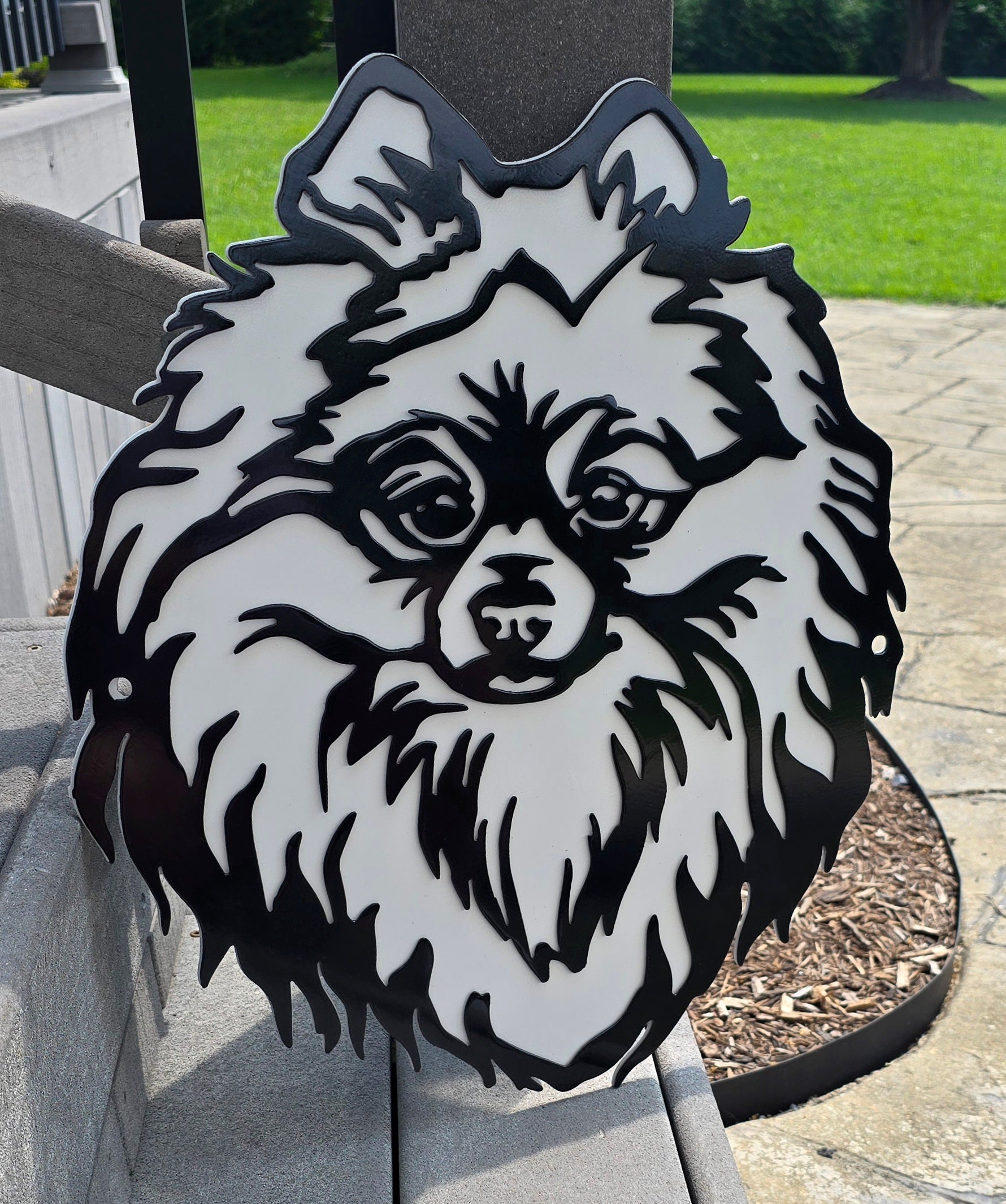 Pomeranian Metal Wall Art