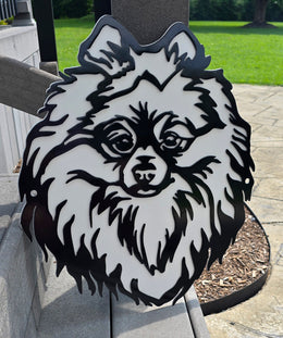 Pomeranian Metal Wall Art