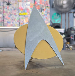 Interstellar Fleet Emblem Metal Hitch Cover made from powder coated steel