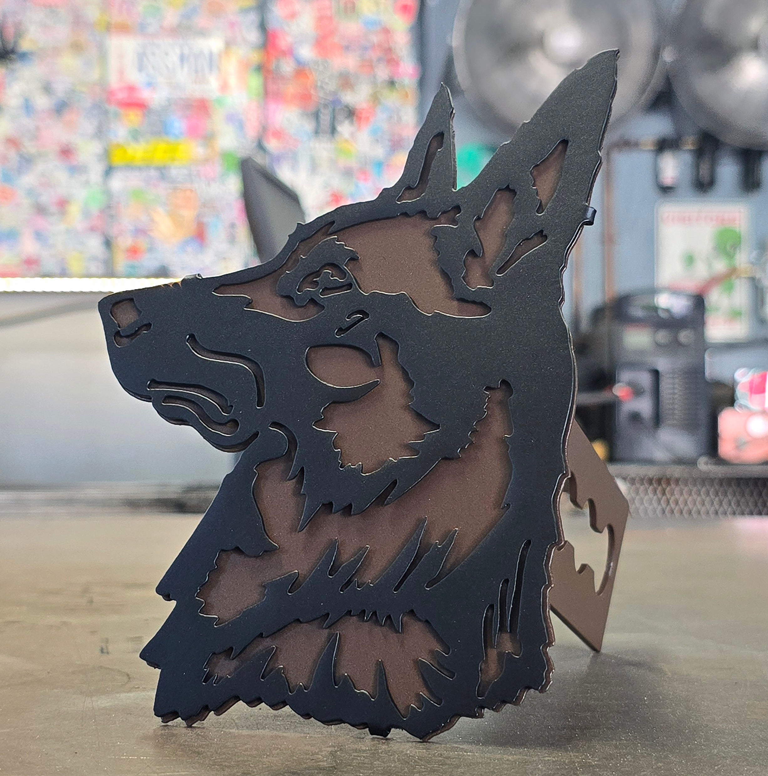 Belgian Malinois Metal Hitch Cover #1