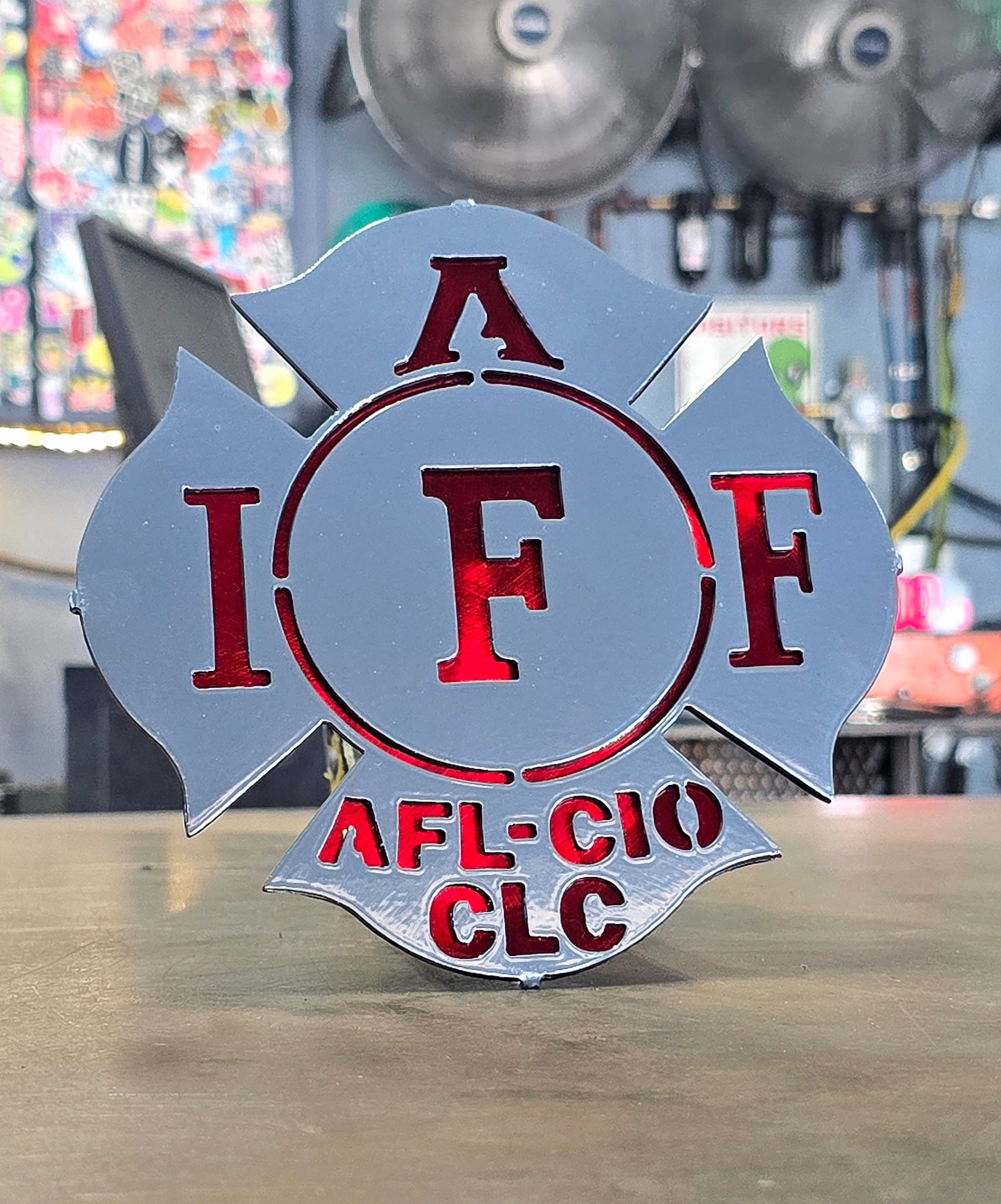 Firefighter Metal Hitch Cover
