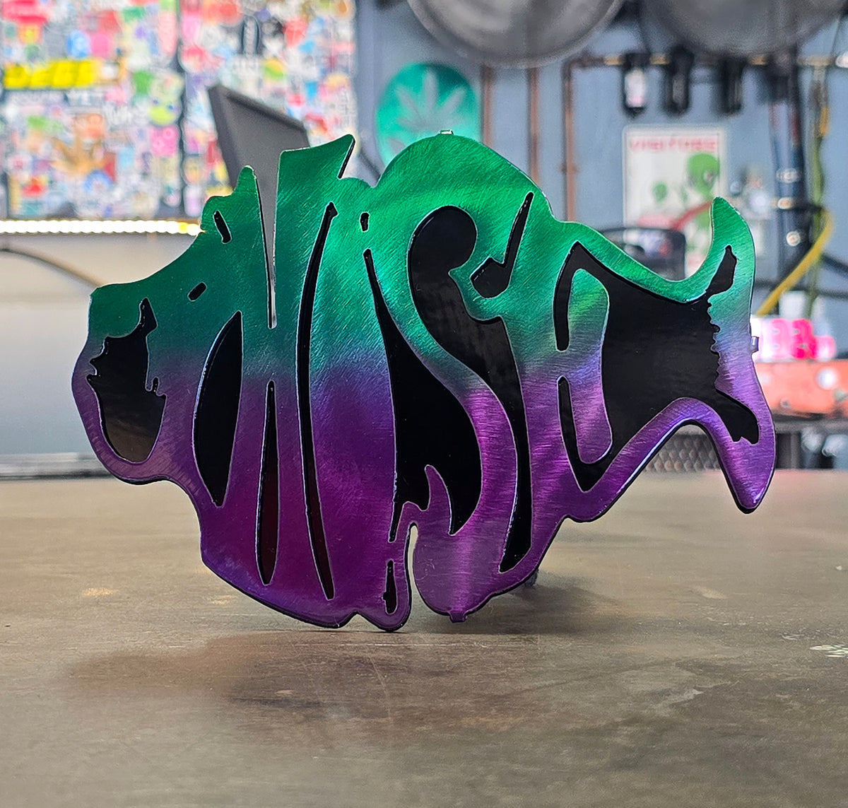 Phish Metal Hitch Cover