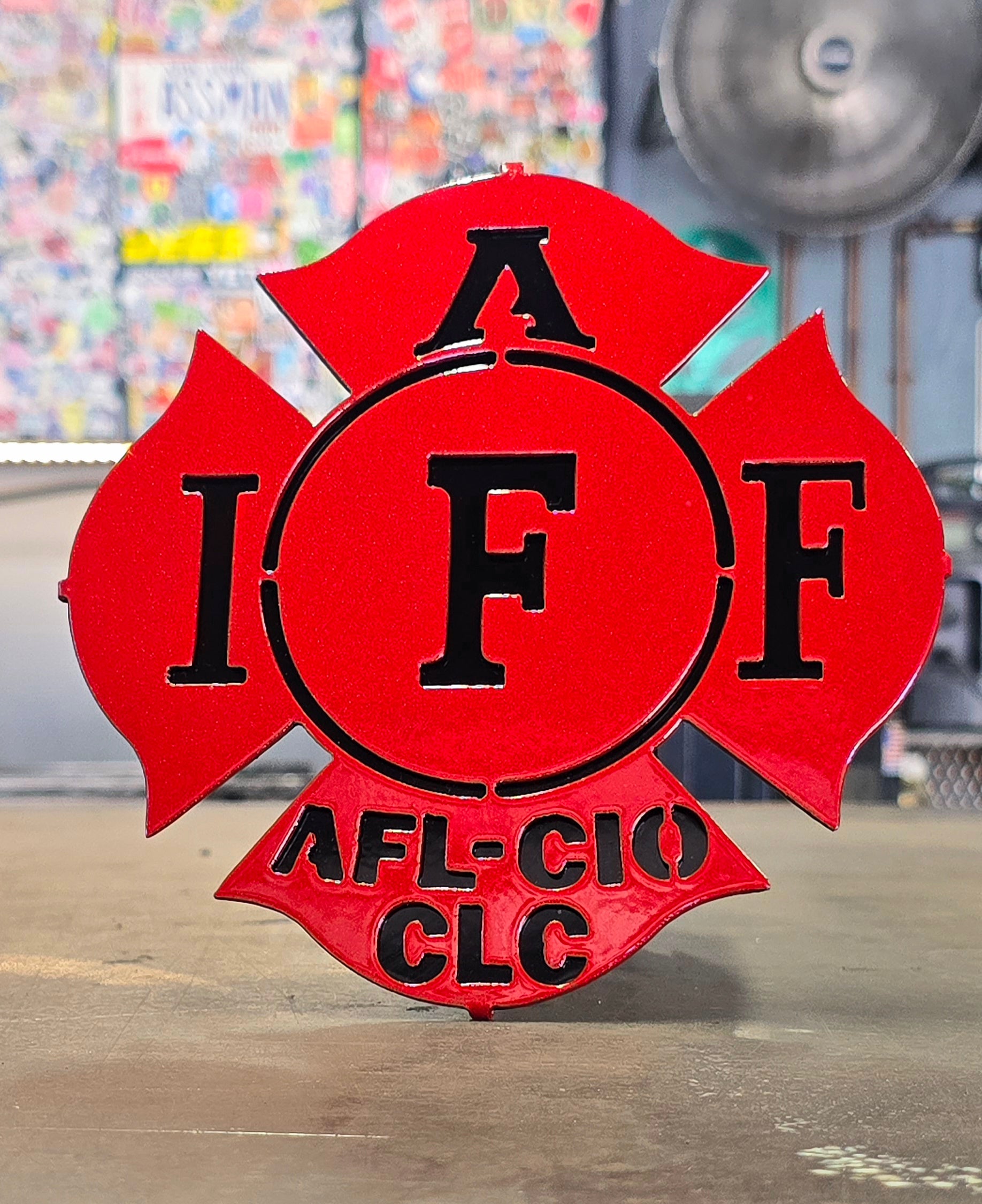 Firefighter Metal Hitch Cover