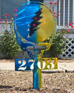 Grateful Dead Stealie Garden Stake