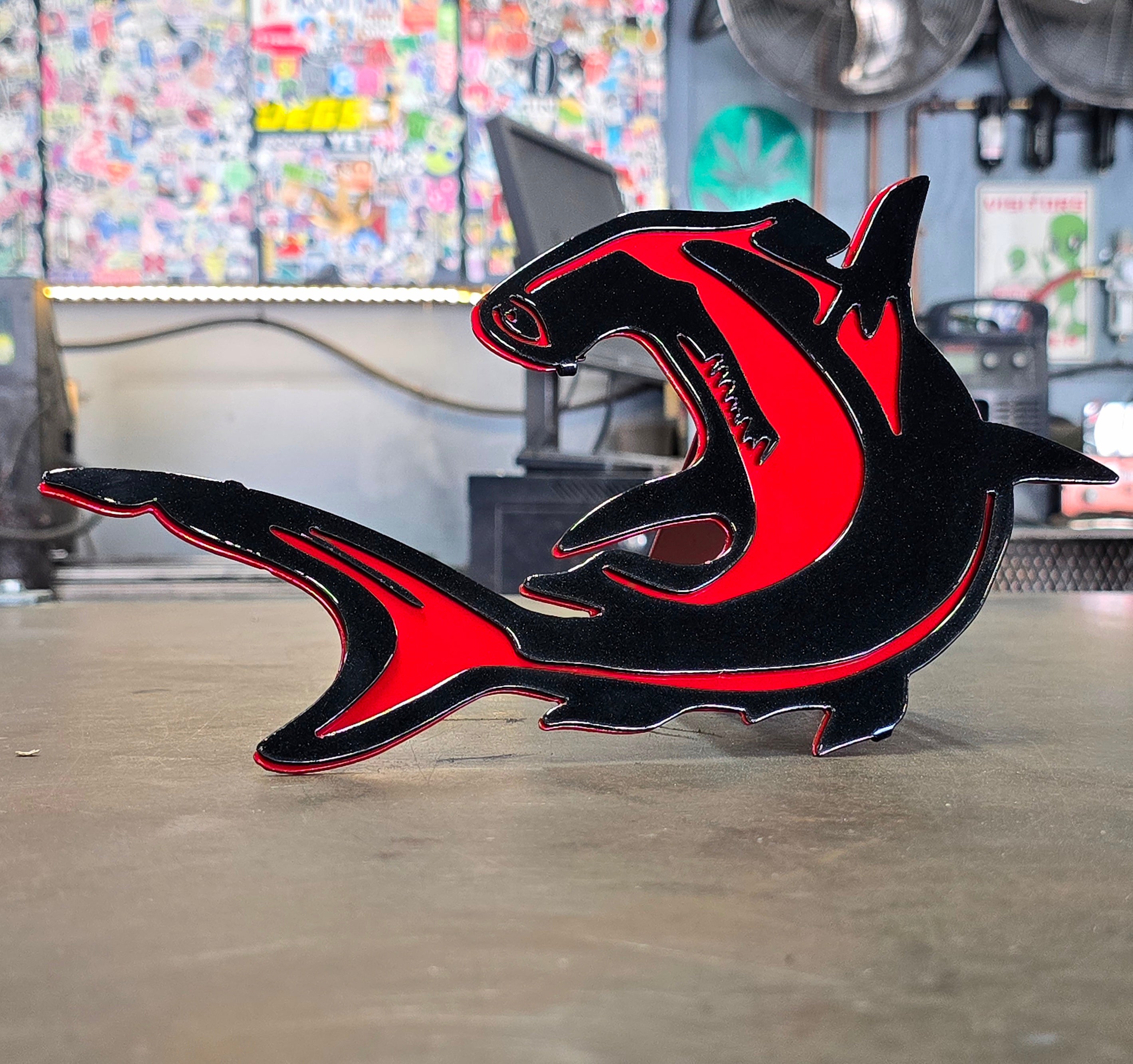 Red & Black Metallic