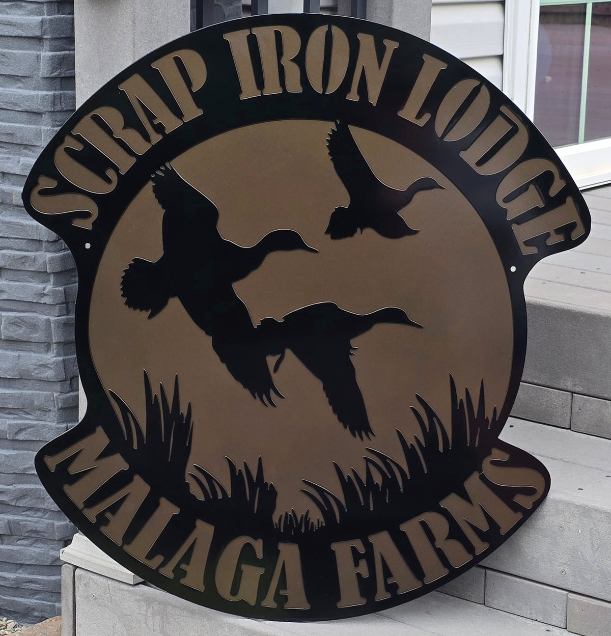 Scrap Iron Lodge duck artwork by Elite Metalworking