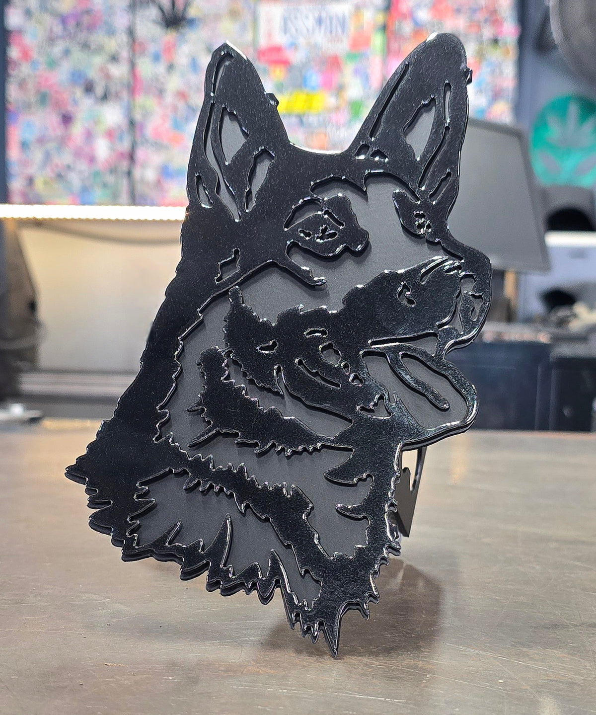 German Shepherd Metal Hitch Cover #1