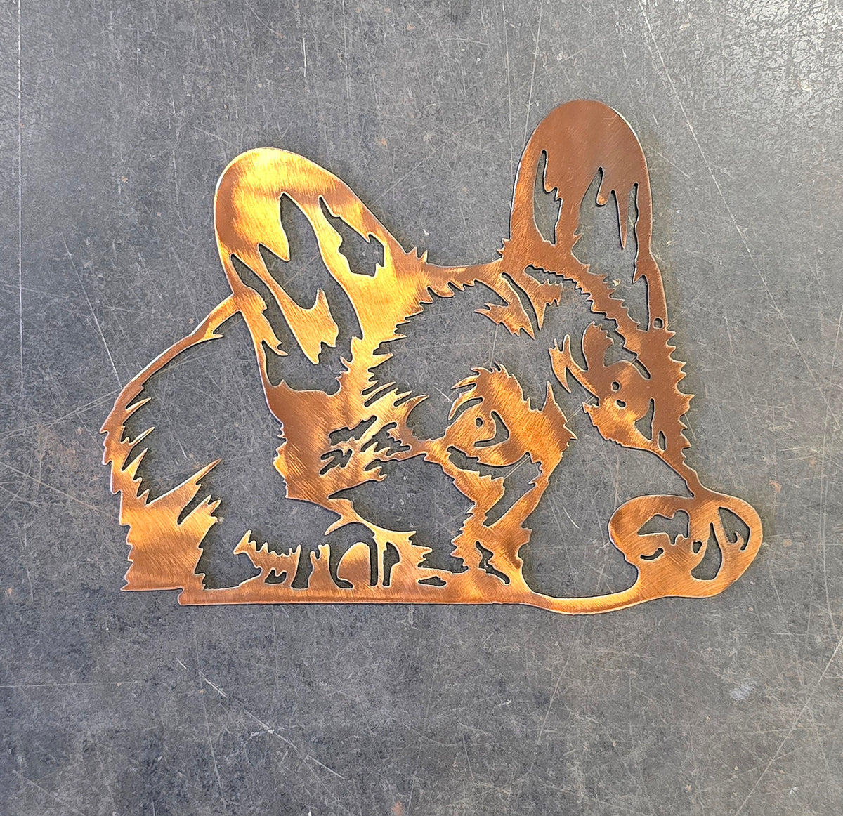 Corgi Metal Wall Art #2