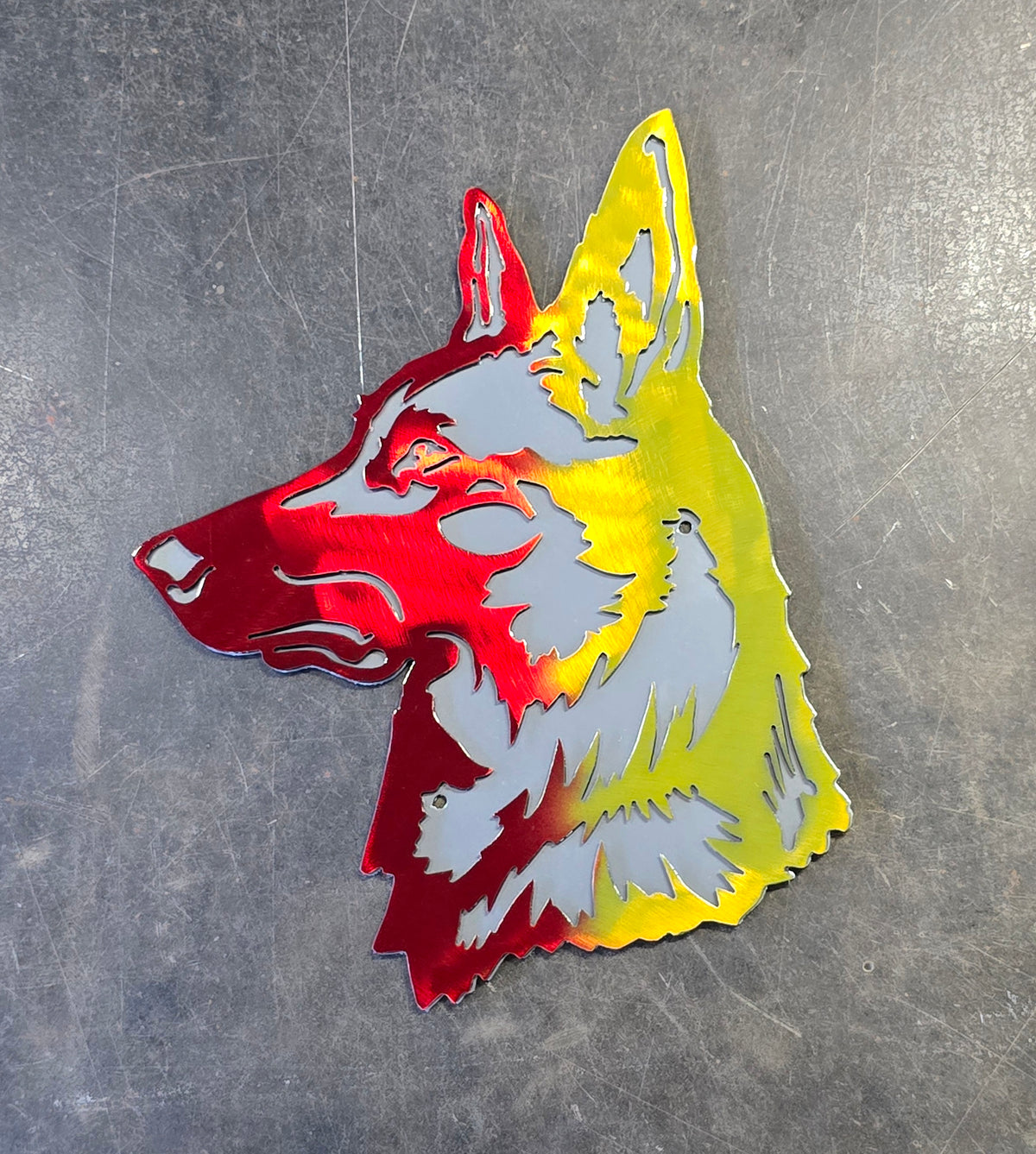 Belgian Malinois Metal Wall Art #1