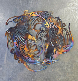 Koi Fish Metal Wall Art