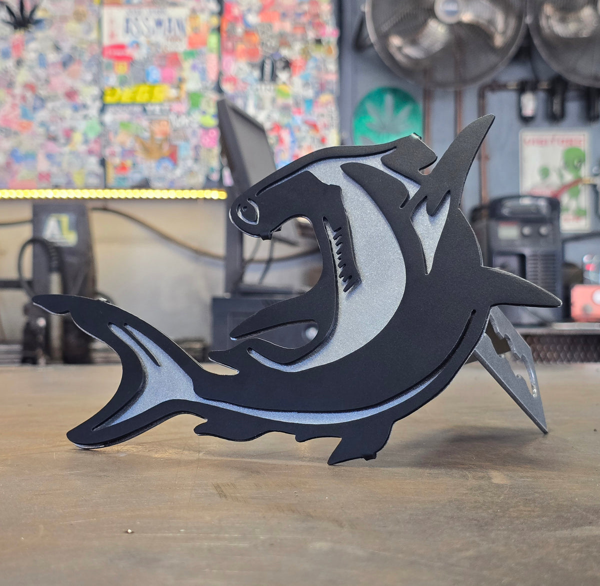 Hammerhead Shark Metal Hitch Cover