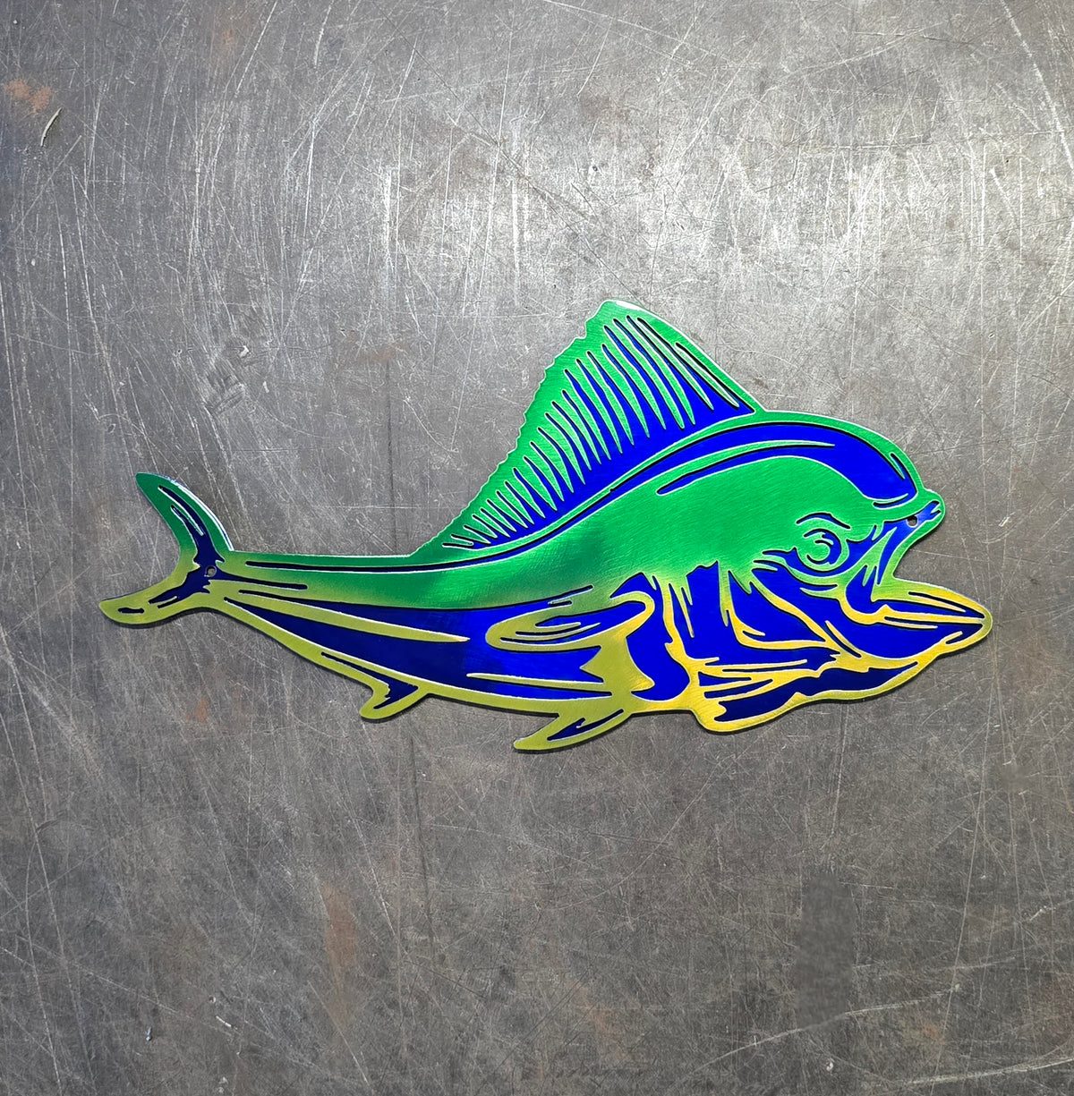 Mahi Mahi Metal Wall Art
