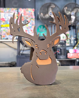 White-Tailed Deer Metal Hitch Cover