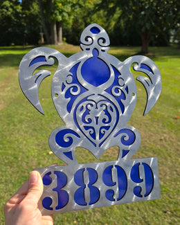 Sea Turtle Personalized Metal Sign