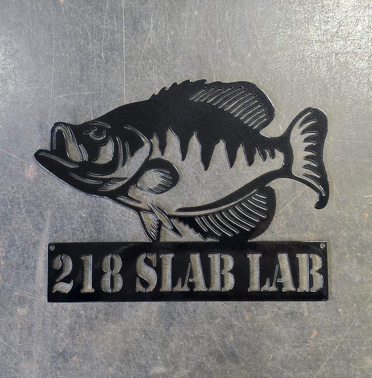 Crappie Metal Wall Art