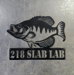 Crappie Metal Wall Art