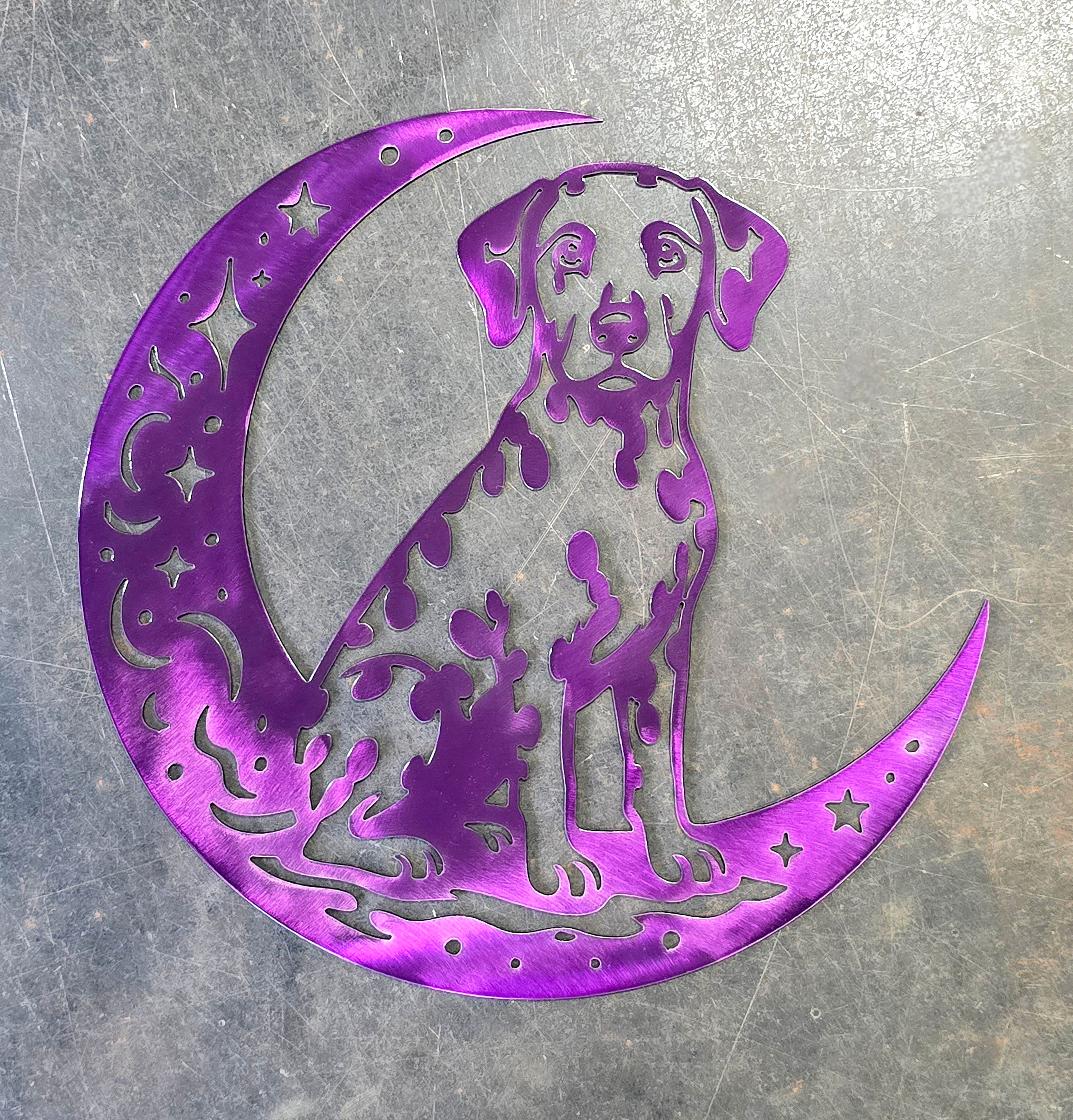 Dogs On The Moon – Dalmatian Metal Wall Art #2