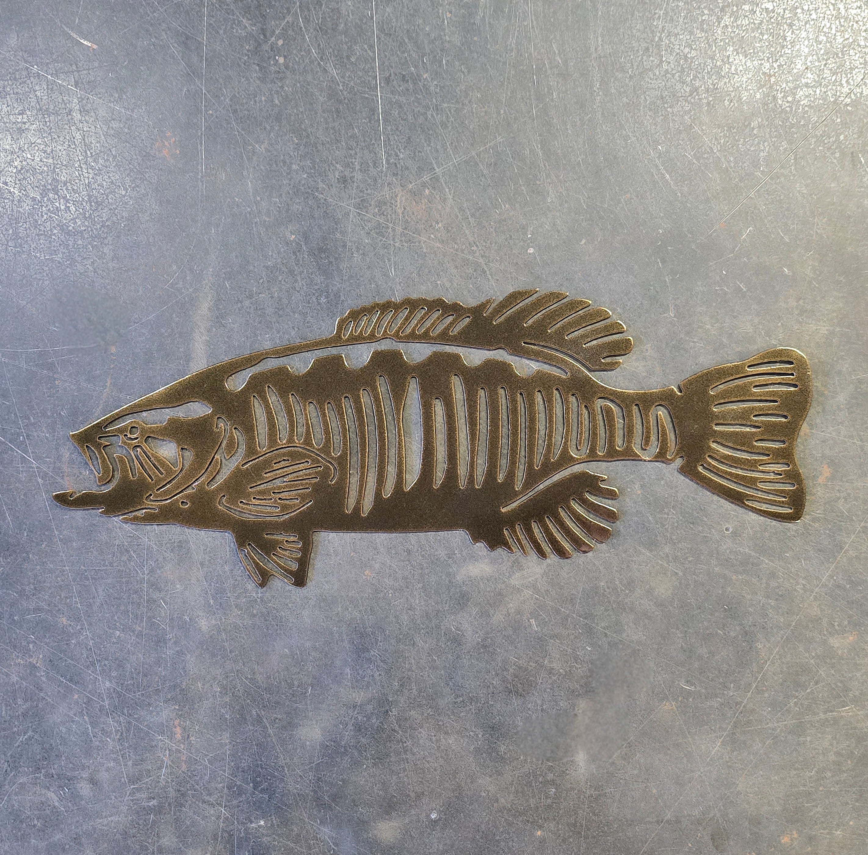 Smallmouth Bass Metal Art