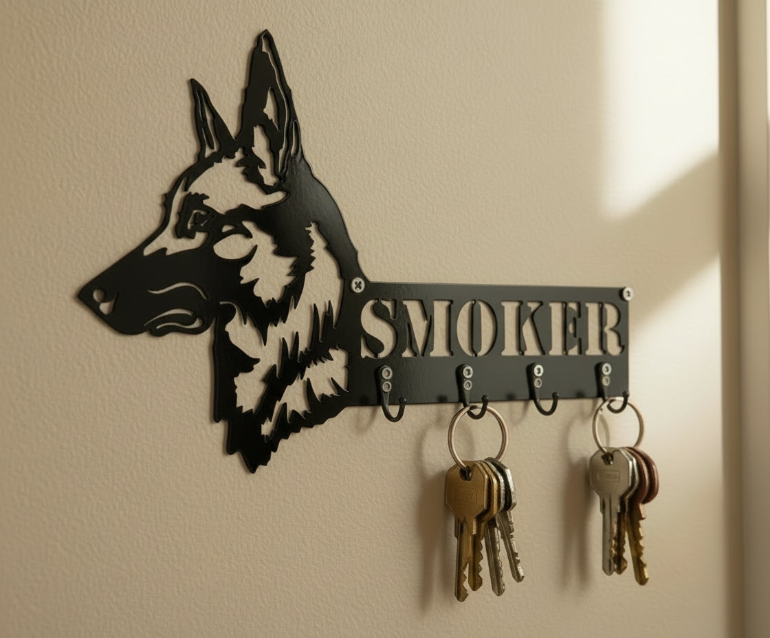 Belgian Malinois Personalized Key & Leash Hanger #1