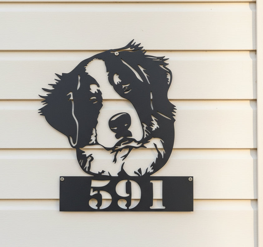 Bernese Mountain Dog Metal Wall Art