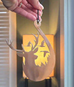 White-Tailed Deer Fishing Hook Ornament
