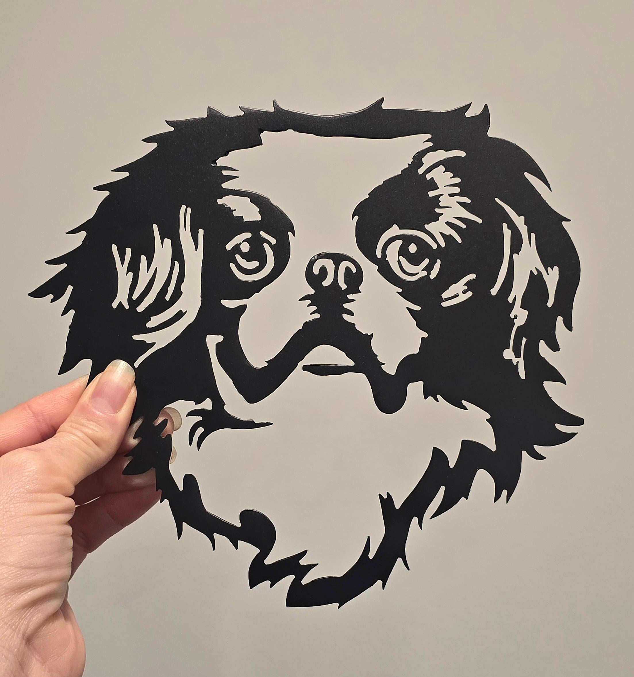Japanese Chin Metal Wall Art