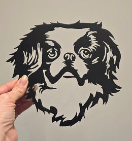 Japanese Chin Metal Wall Art