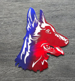 Belgian Malinois Metal Wall Art