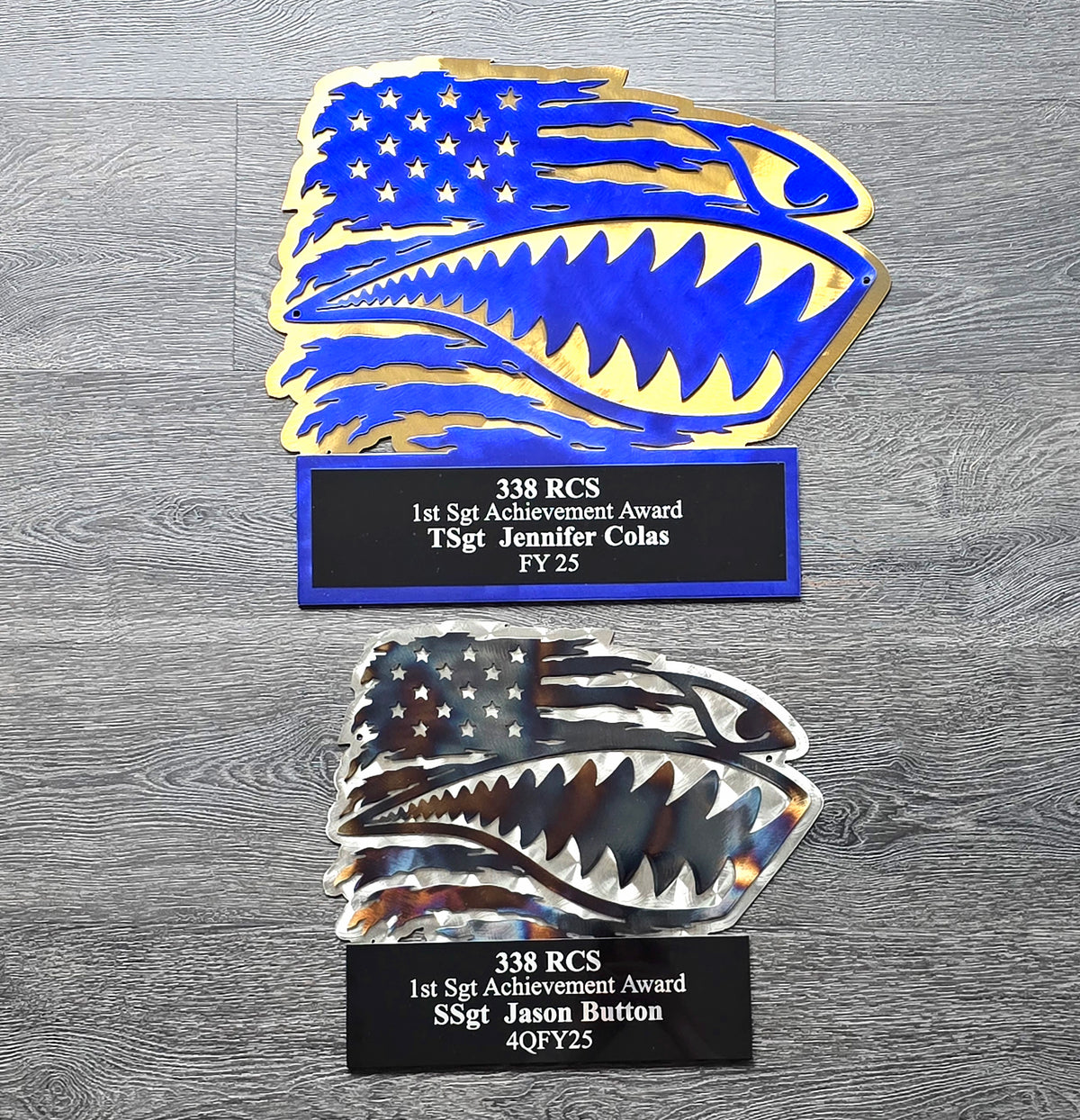 Military eagle award pair by Elite Metalworking