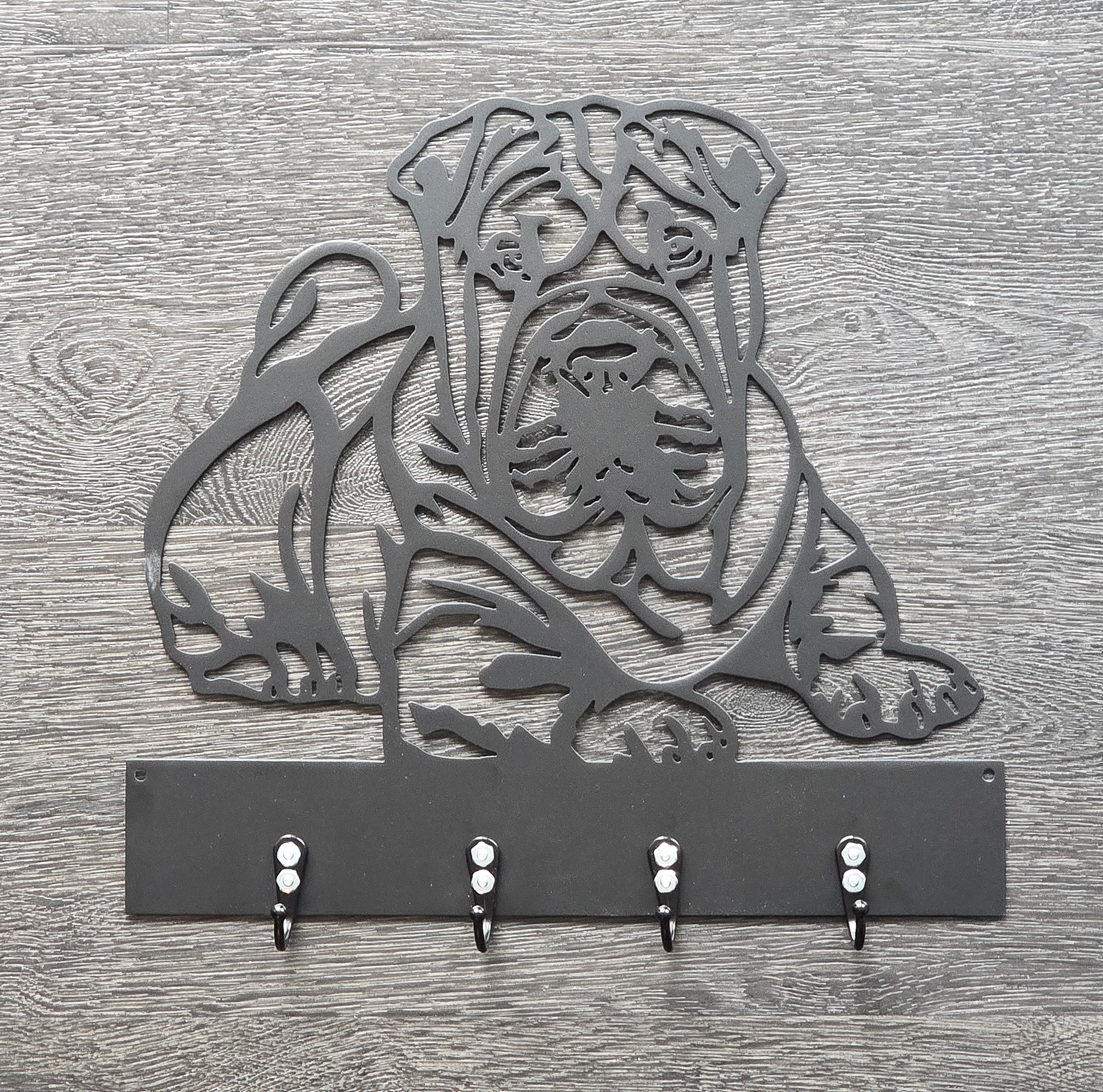 Shar Pei Key & Leash Hanger